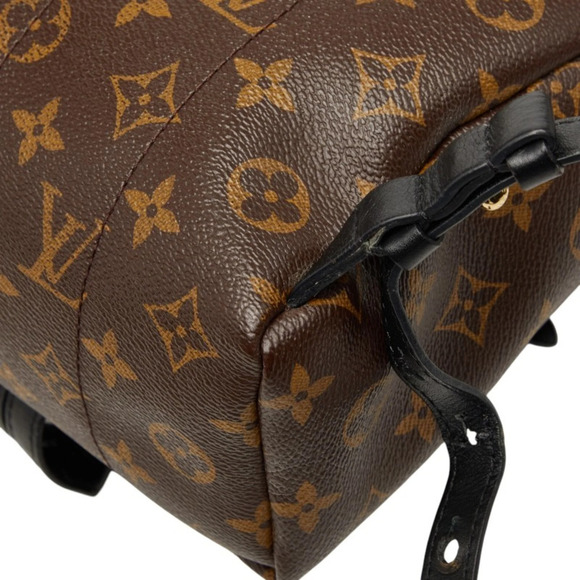 LOUIS VUITTON Authentic Black Monogram Leather Backpack main image 8